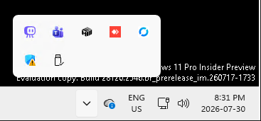 AppControl icon in the Windows system tray